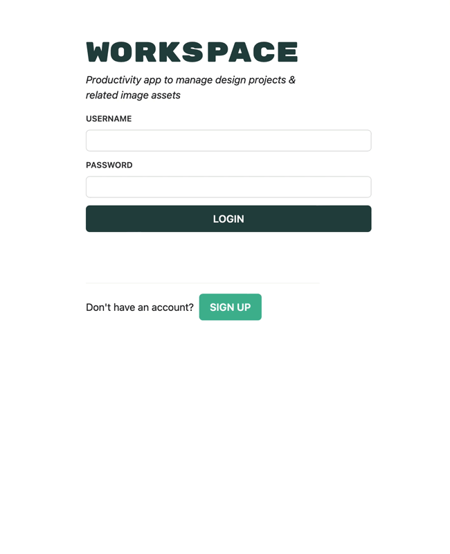 Login form